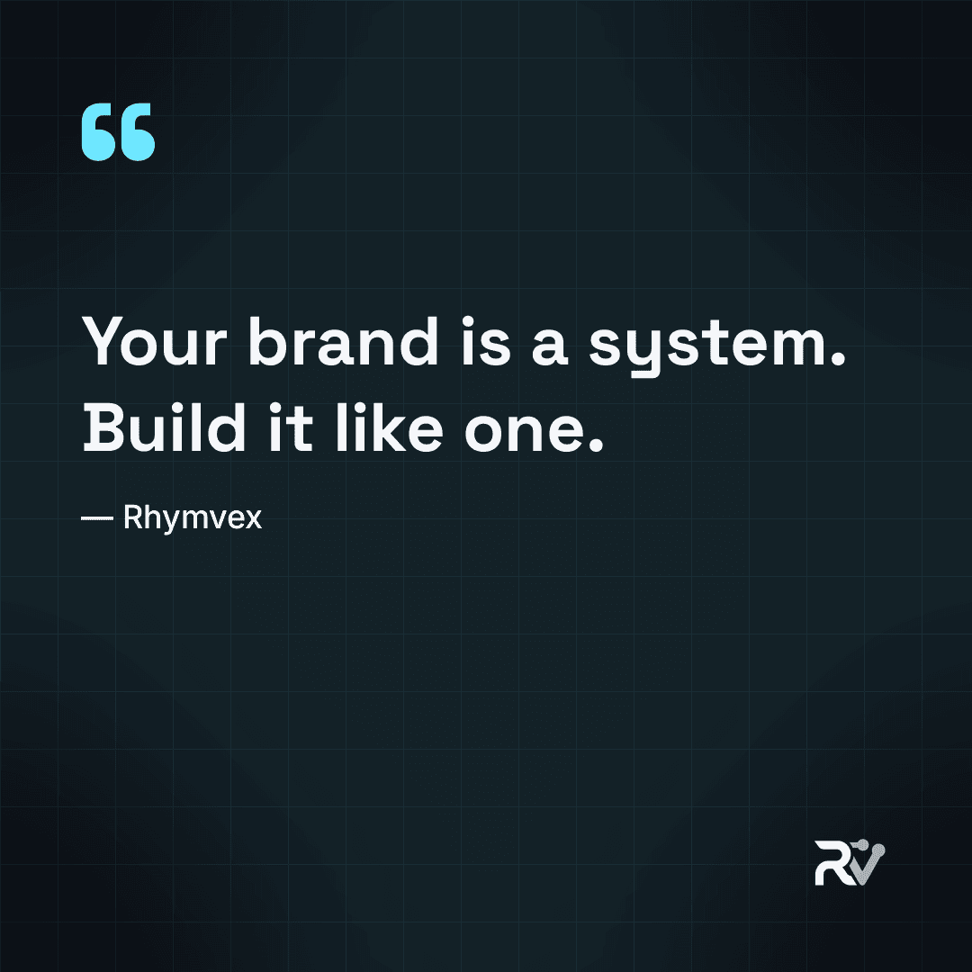 Quote template, rendered from the Rhymvex design system